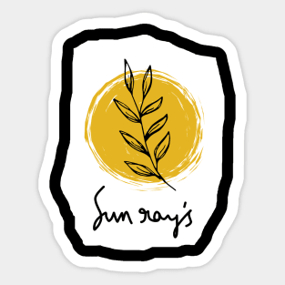 Sun rays Sticker